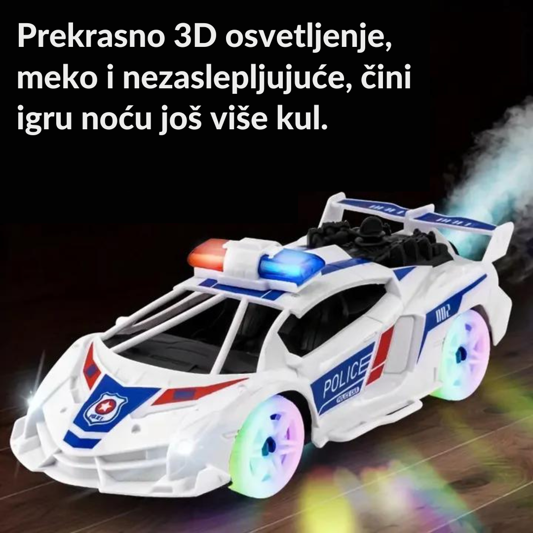 POLICIJSKI AUTO SA EFEKTOM DIMA